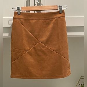 NWT Mangopop Faux Suede High Waisted A-Line Mini Pencil Skirt - See Description